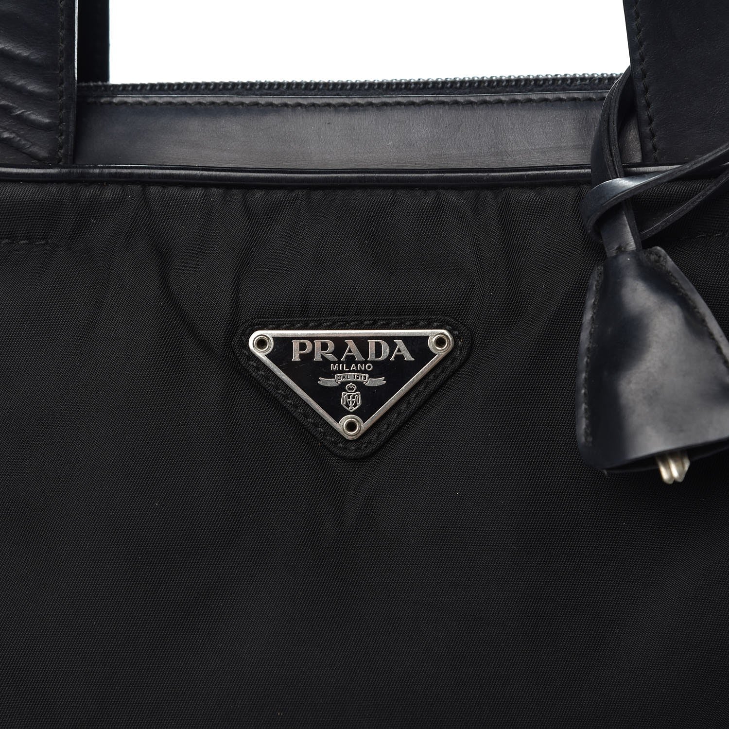 Prada Tessuto Nylon Shoulder Bag Black 10 of 13