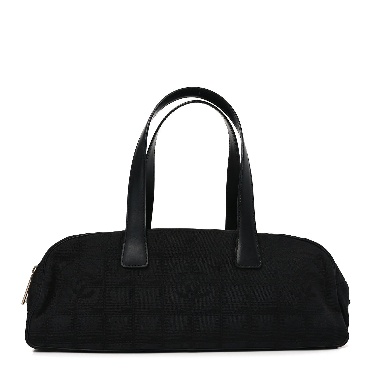 Chanel Nylon Travel Bowler Black 1 of 10