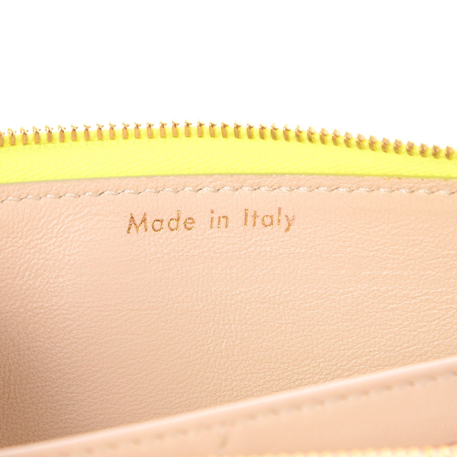 Celine Python Large Zip Around Multifunction Wallet Yellow 7 of 8