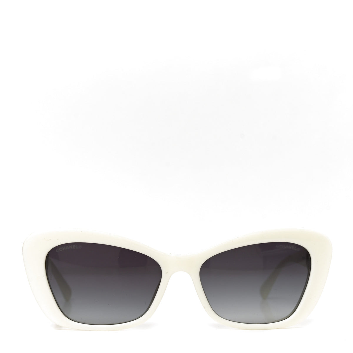 Chanel Acetate Pearl Cat Eye CC Sunglasses 5481-H-A White 2 of 6