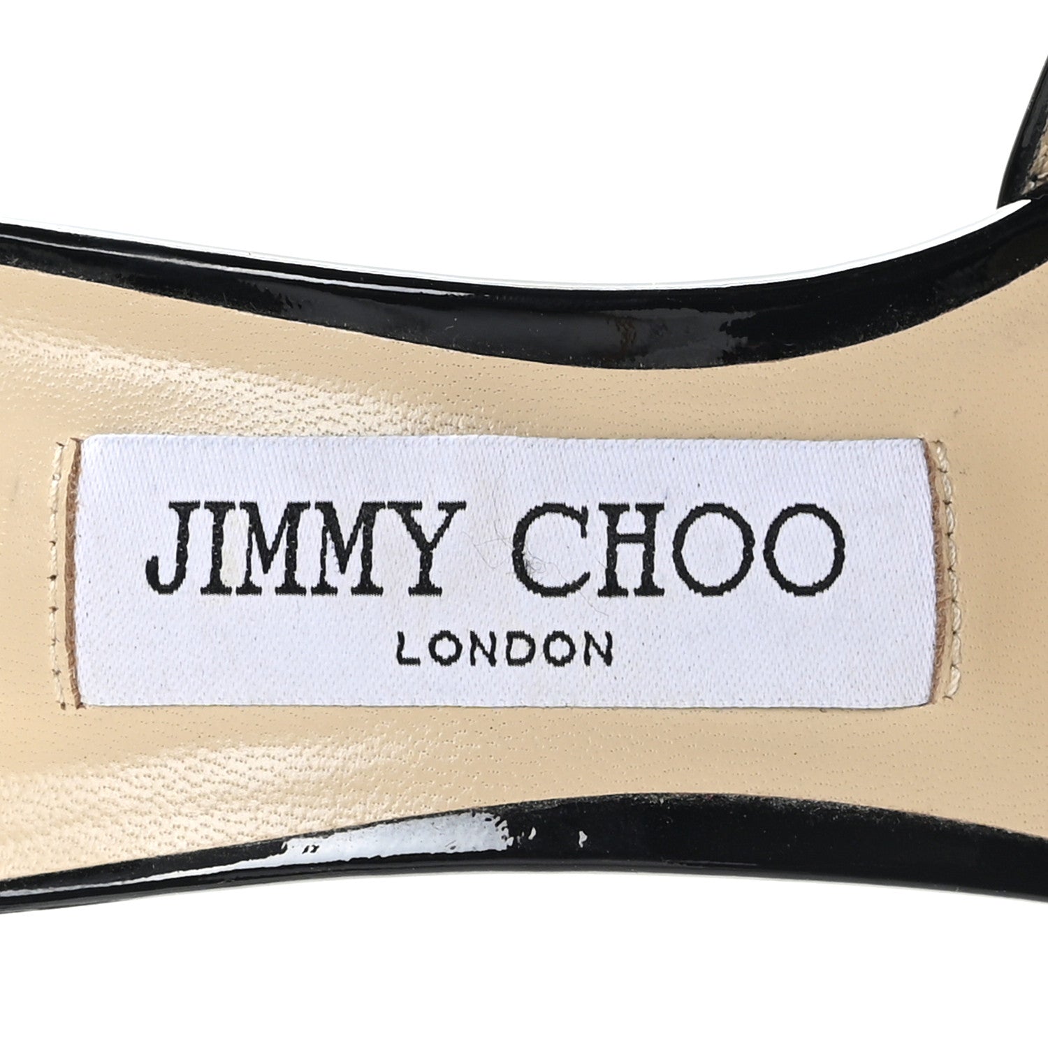 Jimmy Choo Patent Crystal Saeda 100 Pumps 36 Black 8 of 8
