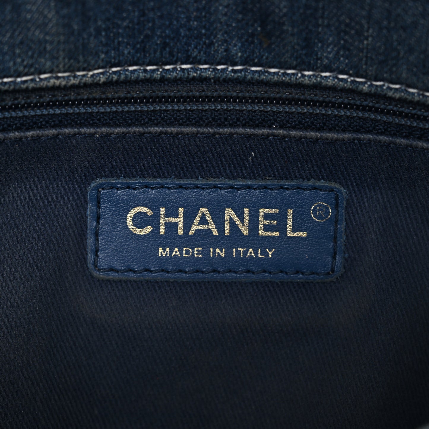 Denim Quilted Medium Denim Trip Single Flap Blue
