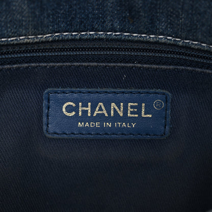 Chanel Denim Quilted Medium Denim Trip Single Flap Blue 6 of 11