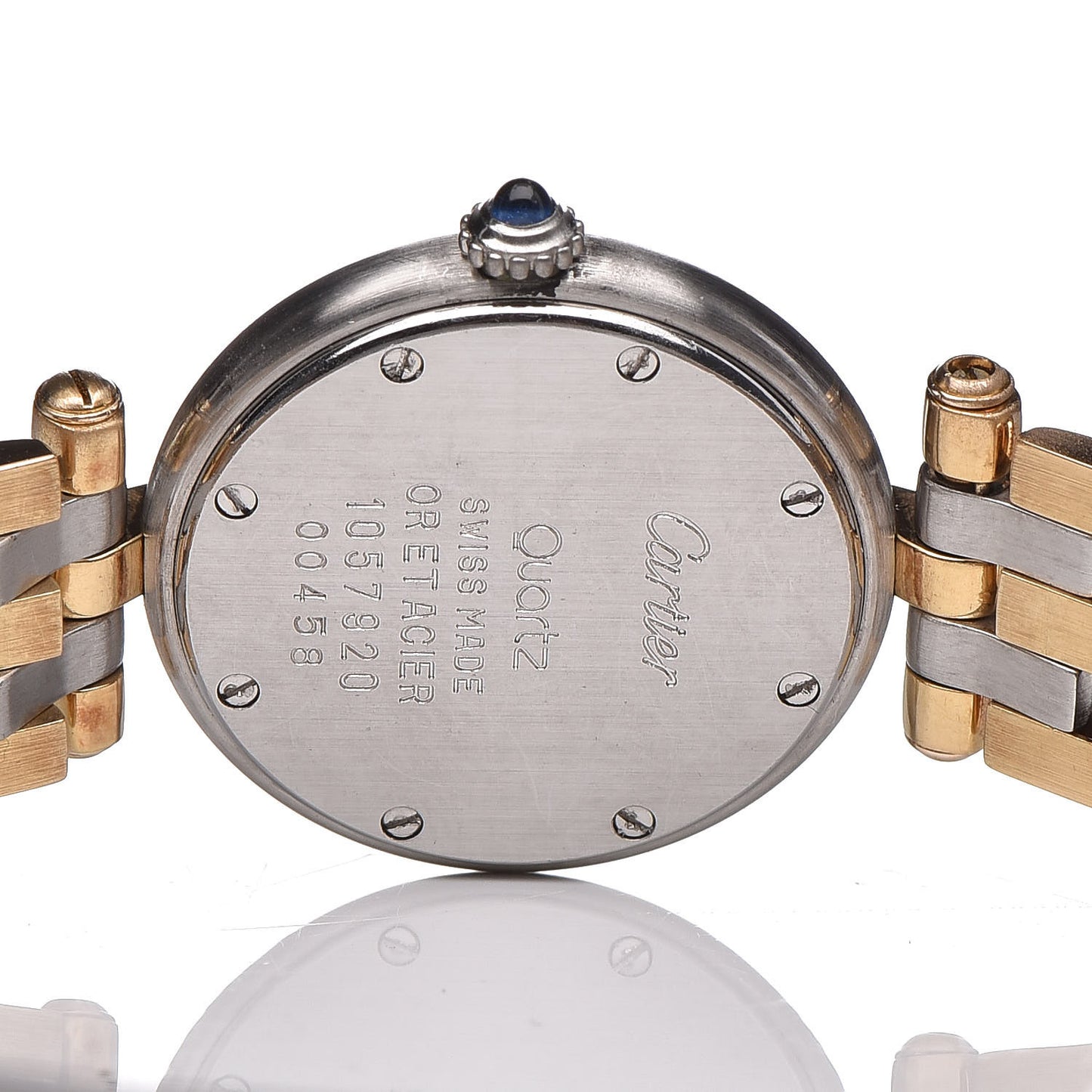 Stainless Steel 18K Yellow Gold 24mm Panthere Vendome Quartz Watch