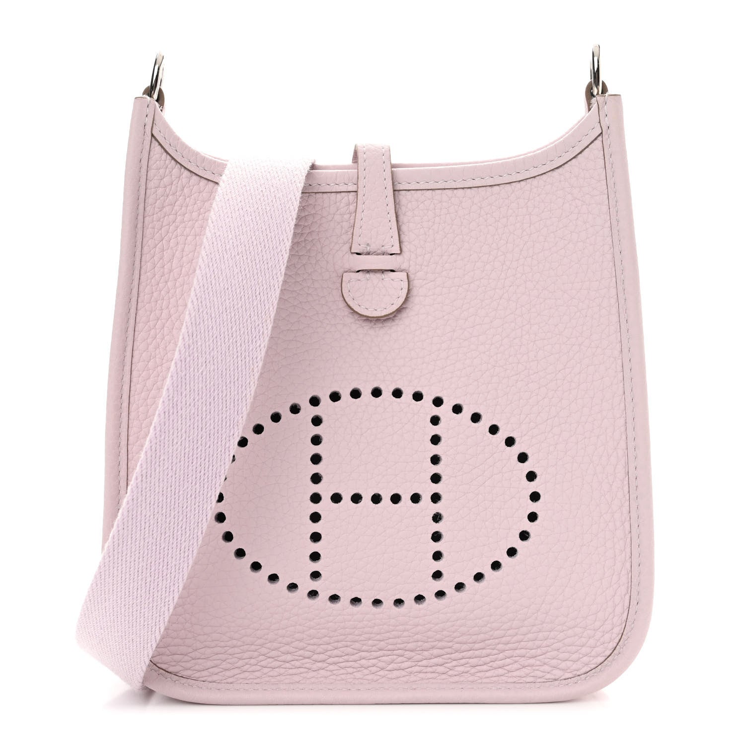 Hermes Taurillon Clemence Evelyne TPM Mauve Pale 1 of 11