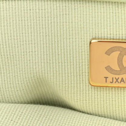Chanel Goatskin Quilted Medium Chanel 19 Flap Light Green 7 of 11