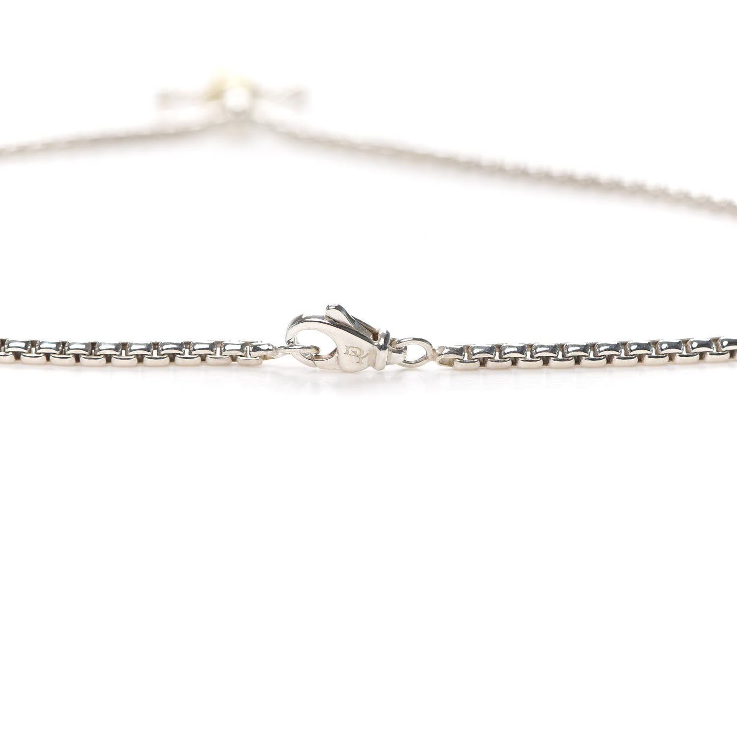 David Yurman Sterling Silver 18K Yellow Gold 29mm Cable Cross Pendant Necklace 4 of 5