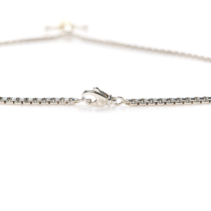 David Yurman Sterling Silver 18K Yellow Gold 29mm Cable Cross Pendant Necklace 4 of 5