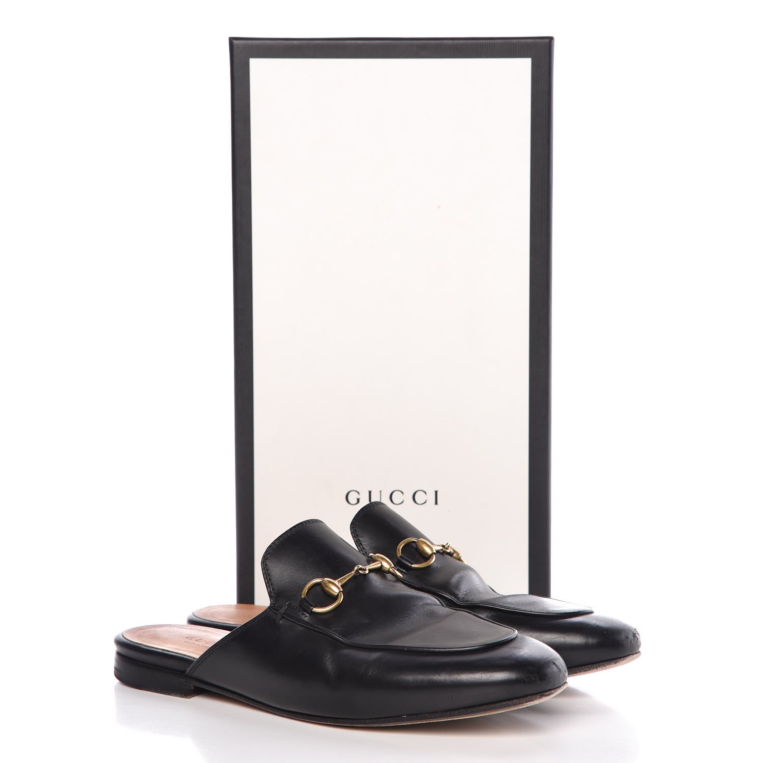 Gucci Calfskin Womens Princetown Slippers 36.5 Black 19 of 19