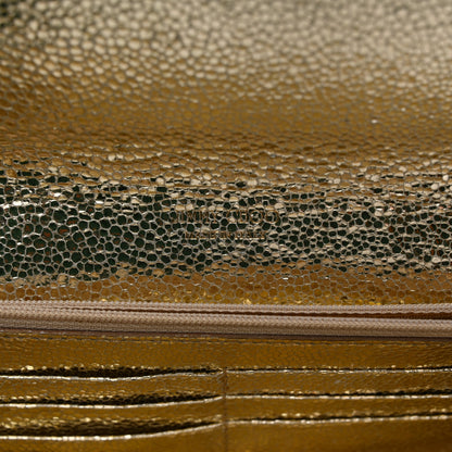 Jimmy Choo Glitter Fabric Reese Clutch Wallet Metallic 6 of 8
