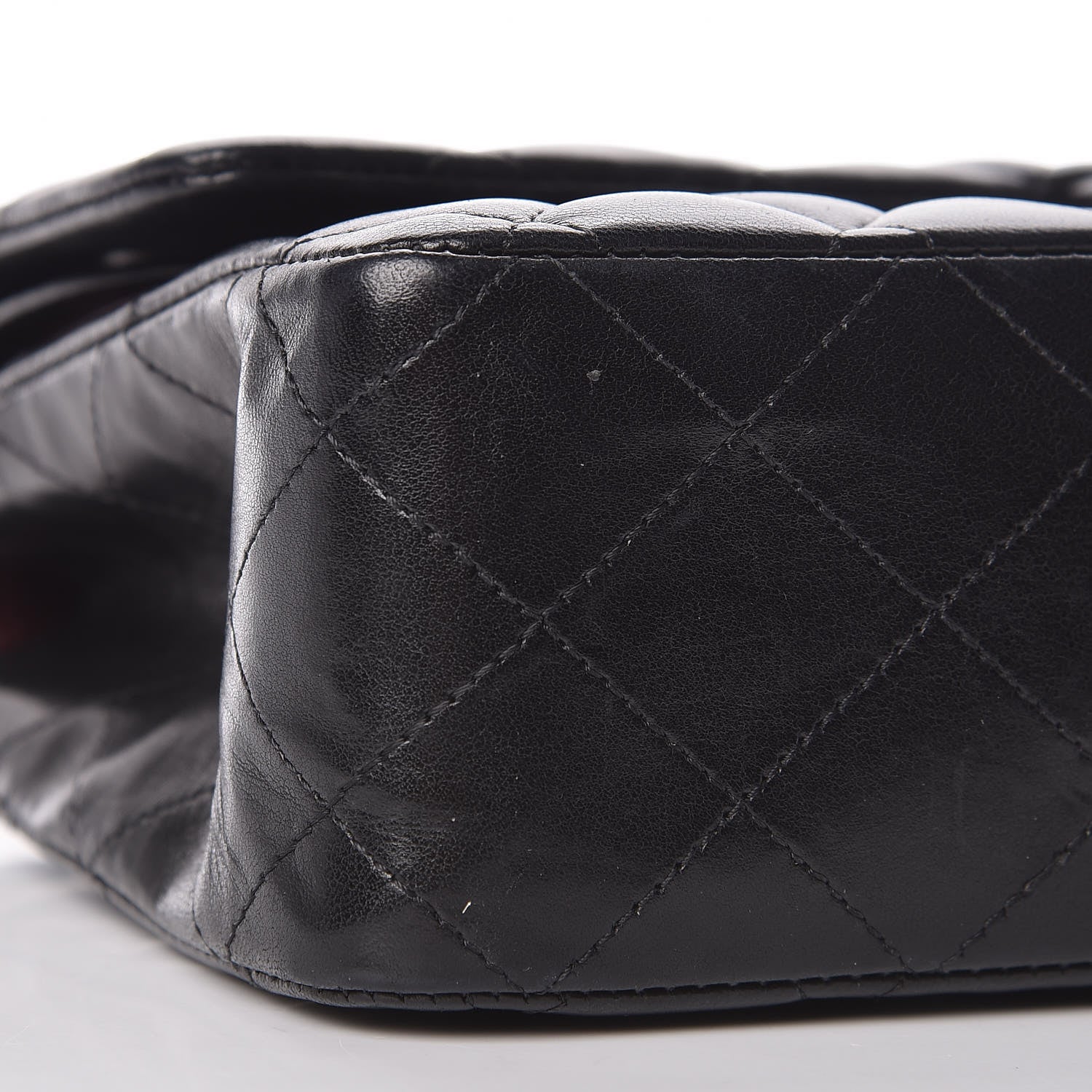 Chanel Lambskin Quilted Medium Double Flap Black 11 of 13