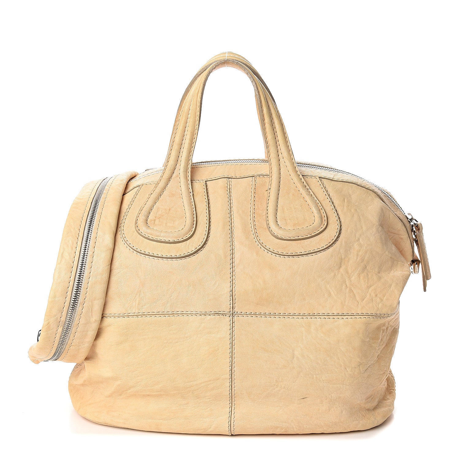 Givenchy Wrinkled Lambskin Medium Nightingale Beige 1 of 13