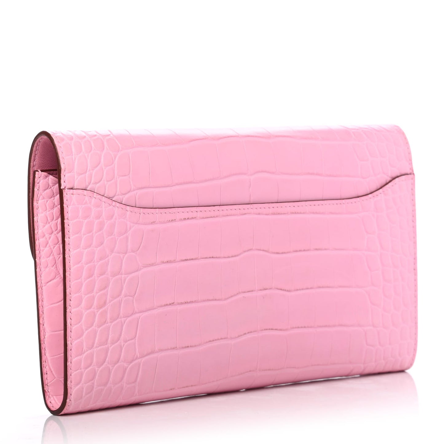 Matte Alligator Constance Wallet 5P Pink