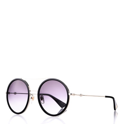 Gucci Round Frame Sunglasses GG0061S Black 1 of 8