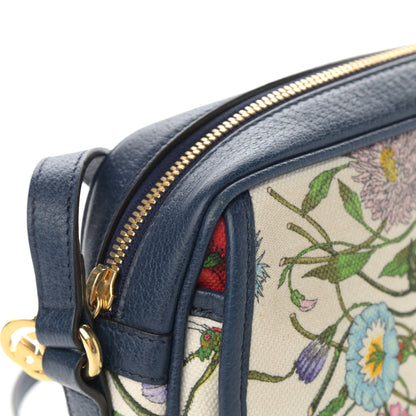 Gucci Canvas Flora Floral Shoulder Bag White Blue Agata Mulitcolor 11 of 13