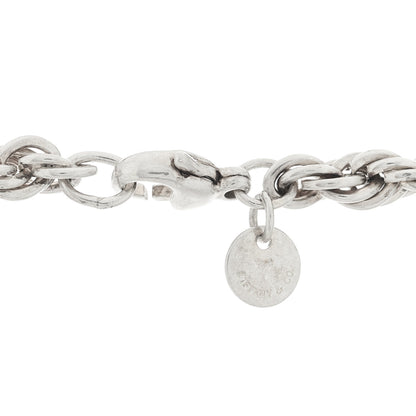 Tiffany Sterling Silver Rope Chain Necklace 5 of 5