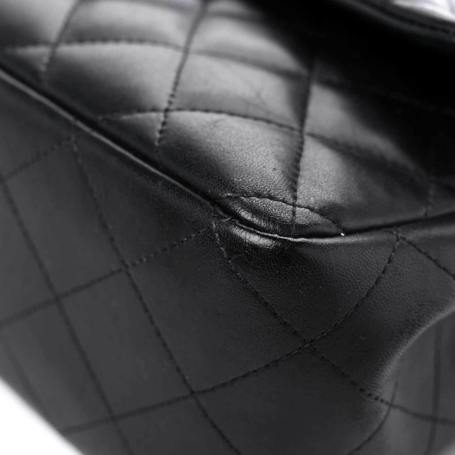 Lambskin Quilted Jumbo Double Flap So Black