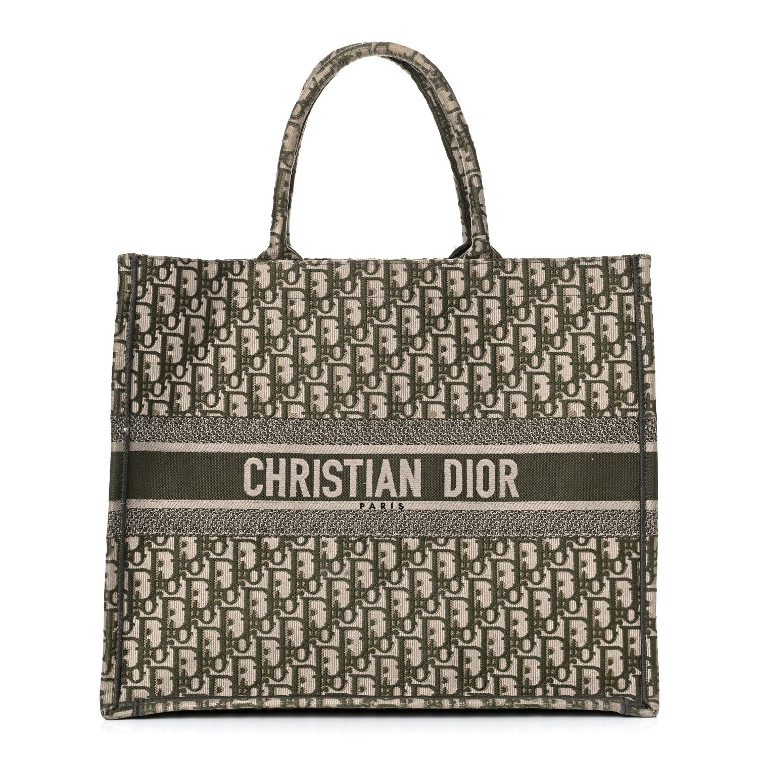 Christian Dior Oblique Large Book Tote Vert Multicolor 1 of 25