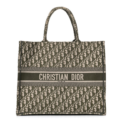 Christian Dior Oblique Large Book Tote Vert Multicolor 1 of 25