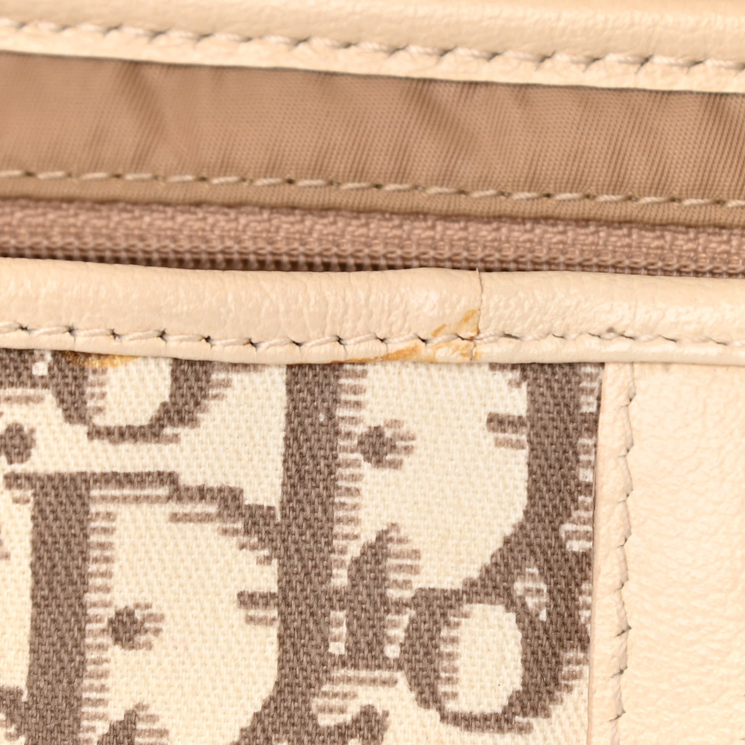 Christian Dior Monogram Vintage Flowers Saddle Bag Beige 10 of 11