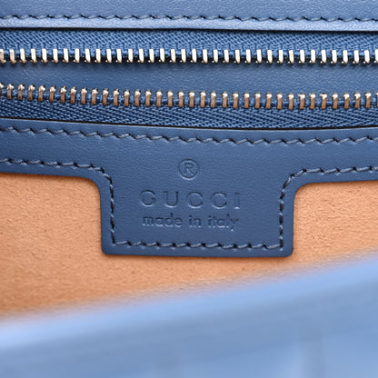 Gucci Calfskin Matelasse Aria Small GG Marmont Shoulder Bag Clear Blue 6 of 10