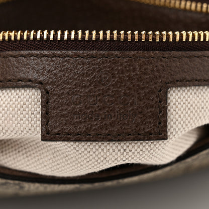 Gucci GG Supreme Monogram Textured Dollar Calfskin Blondie Chain Shoulder Flap Bag Beige Ebony New Acero 6 of 10