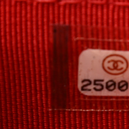 Chanel Caviar Chevron Quilted Flap Card Holder Red 8 of 8