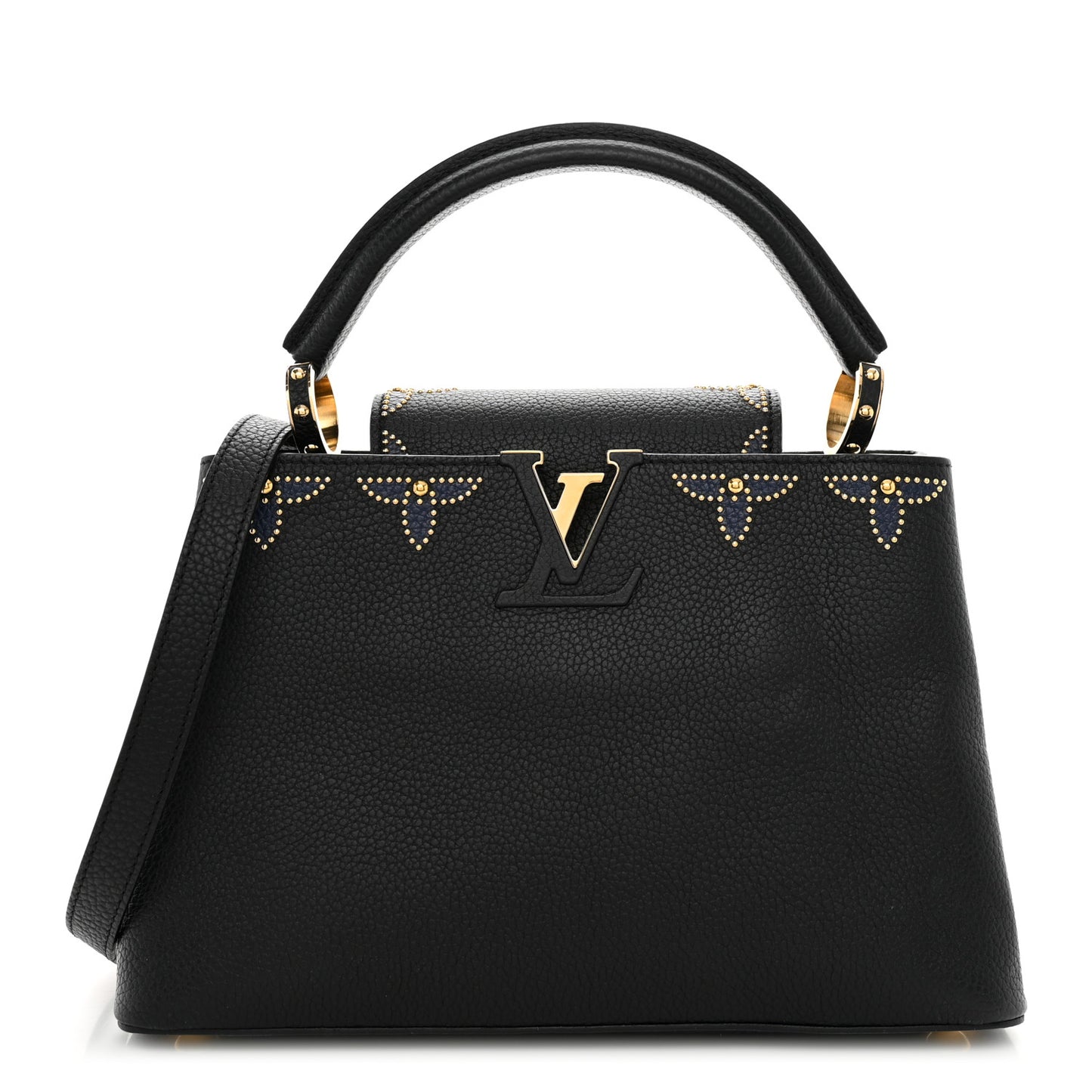 Taurillon Flower Capucines PM Black Blue