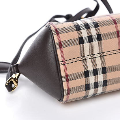 Burberry Haymarket Check Mini Blaze Crossbody Bag Chocolate 9 of 12