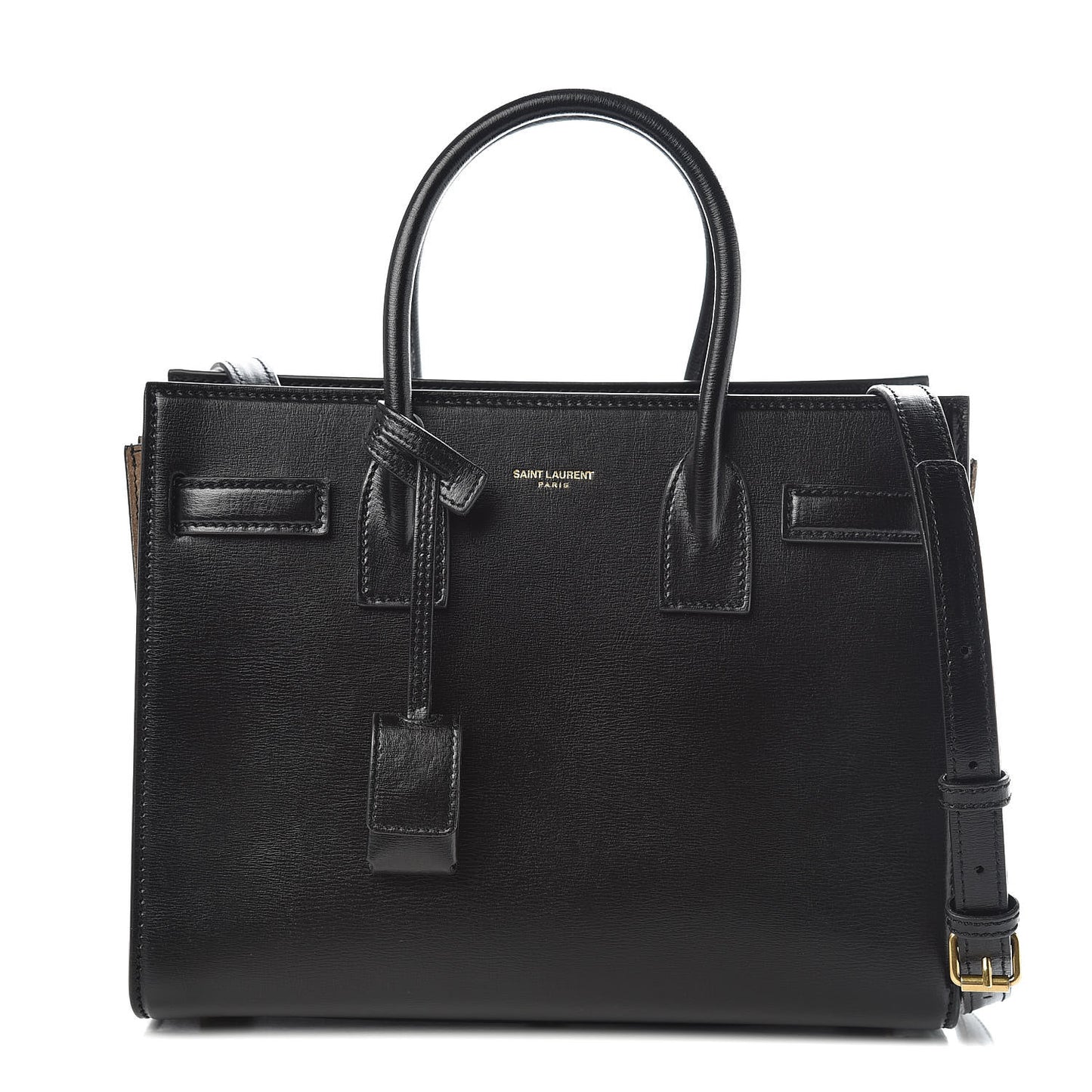 Calfskin Suede Baby Sac De Jour Black Beige