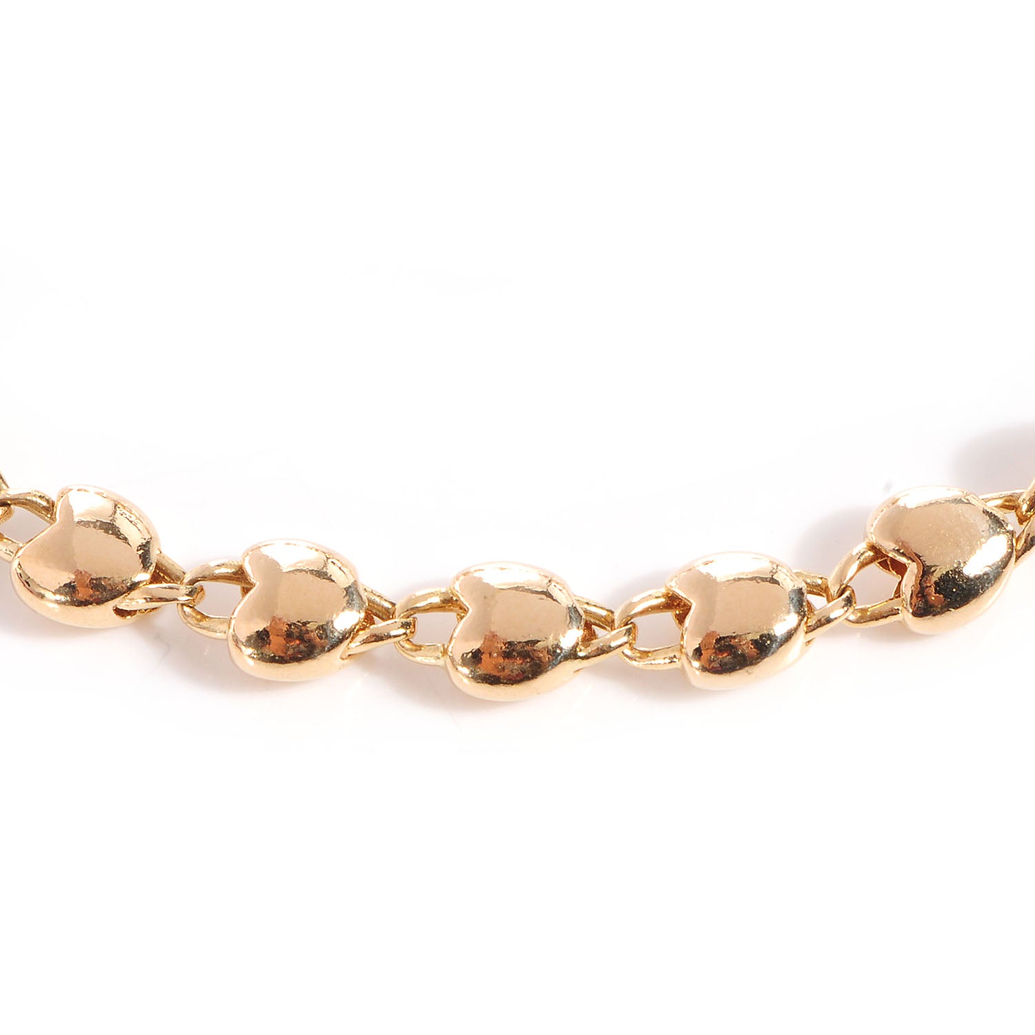 Cartier 18k Yellow Gold Heart Link Bracelet 3 of 6