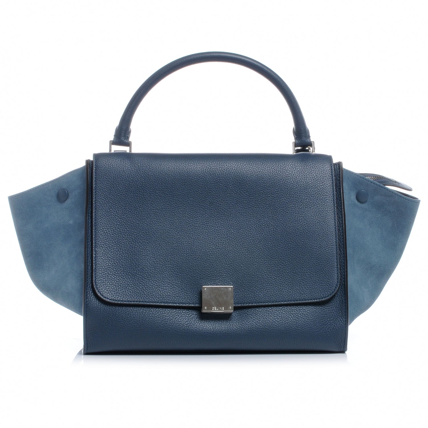 Celine Calfskin and Suede Small Trapeze Orage 1 of 7