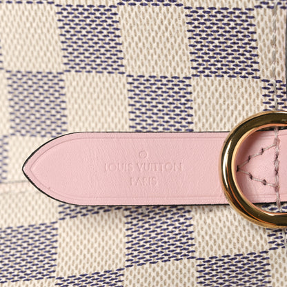 Louis Vuitton Damier Azur Neonoe MM Eau De Rose 6 of 9