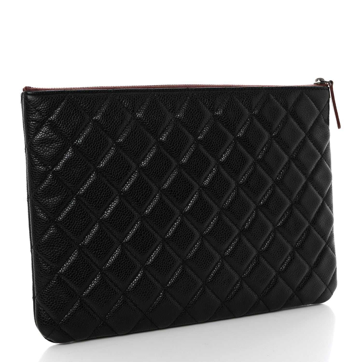 Chanel Caviar Quilted Medium Cosmetic Case Black 3 of 7