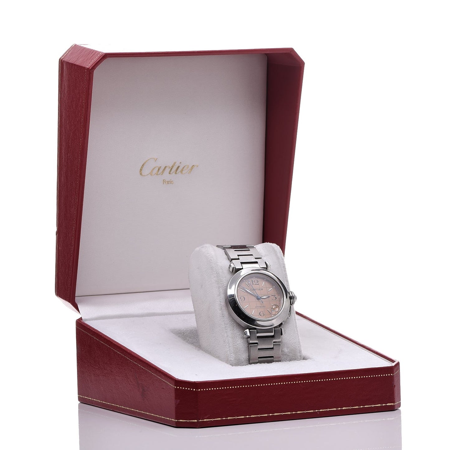 Stainless Steel 35mm Pasha C Automatic Watch Pink