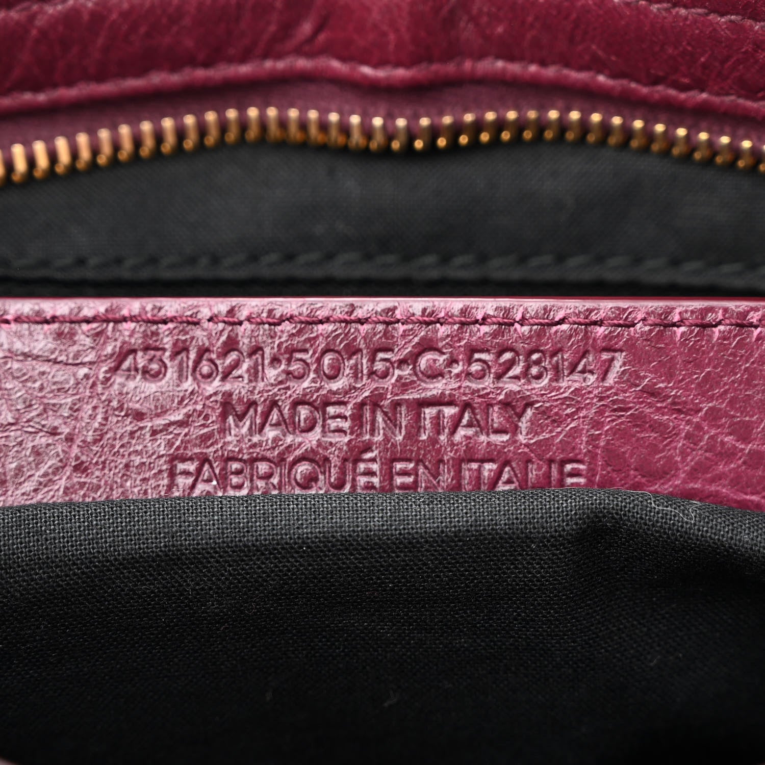 Balenciaga Agneau Classic Gold Hardware S City Violet Prune 7 of 13