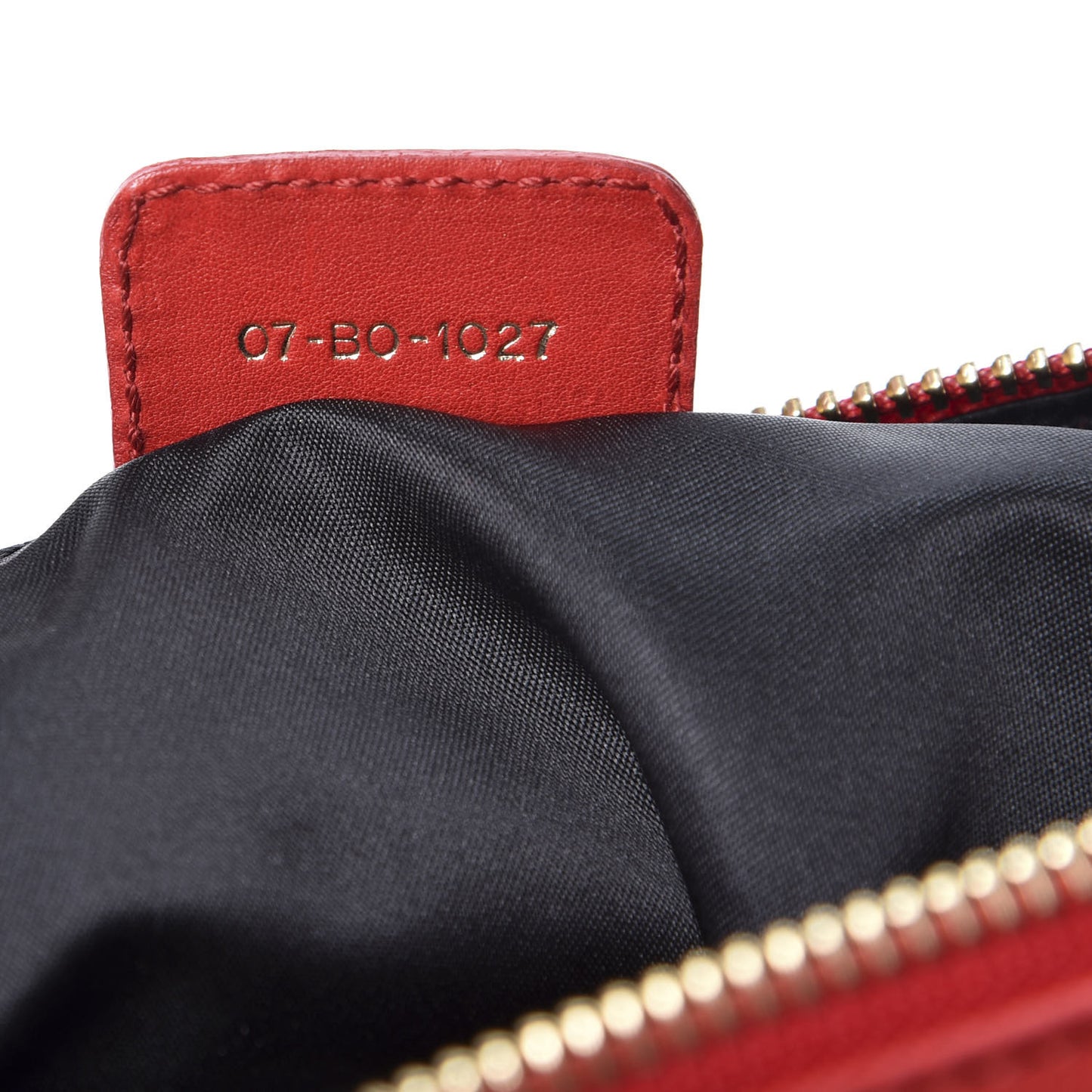 Washed Calfskin Gypsy Ruffles Bag Red