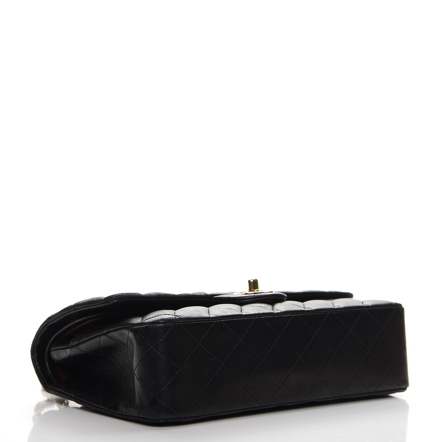 Chanel Lambskin Quilted Medium Double Flap Black 4 of 15