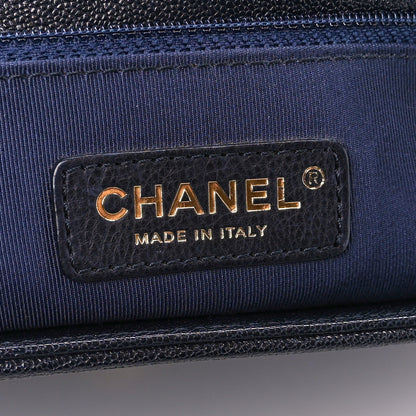 Chanel Caviar Quilted New Medium Boy Flap Navy 6 of 10