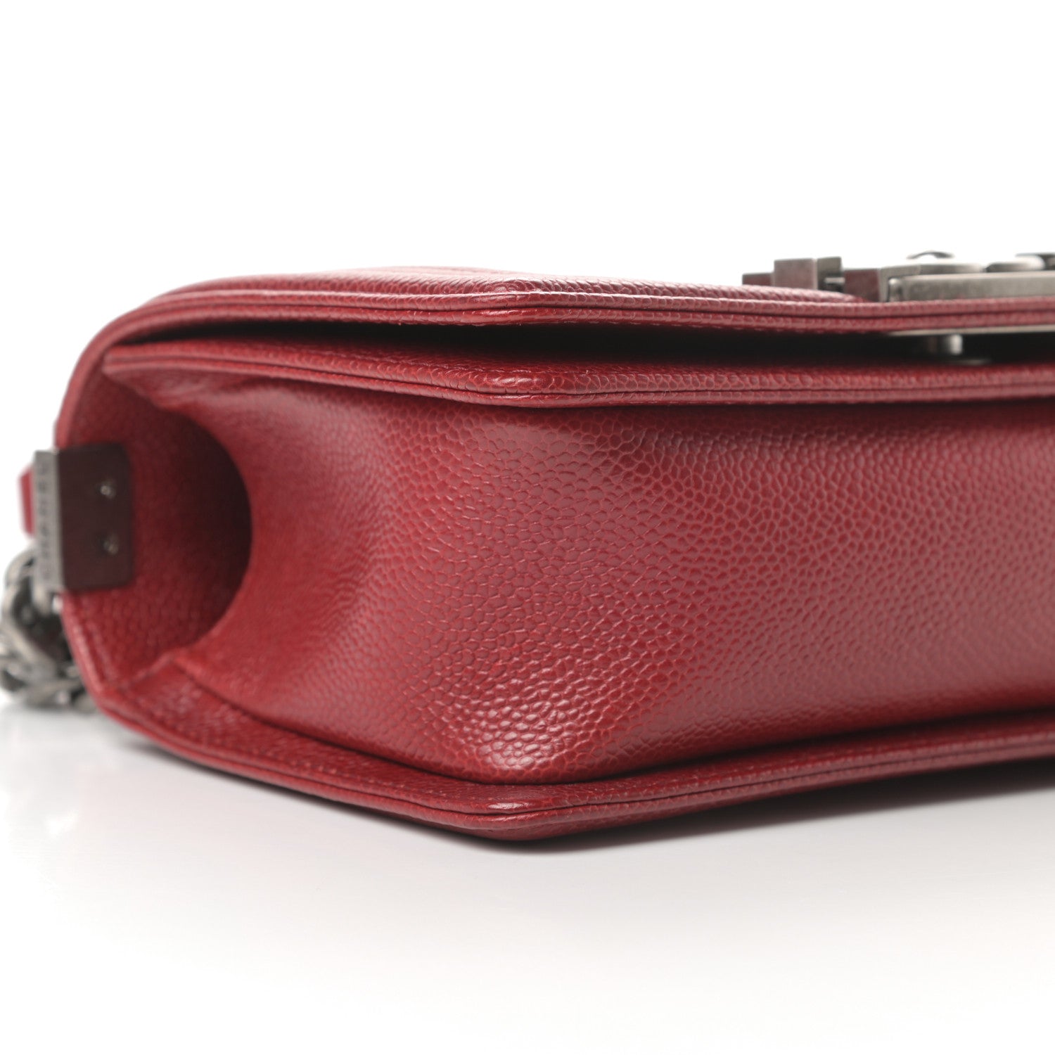 Chanel Caviar Quilted Small Boy Flap Dark Red 9 of 11