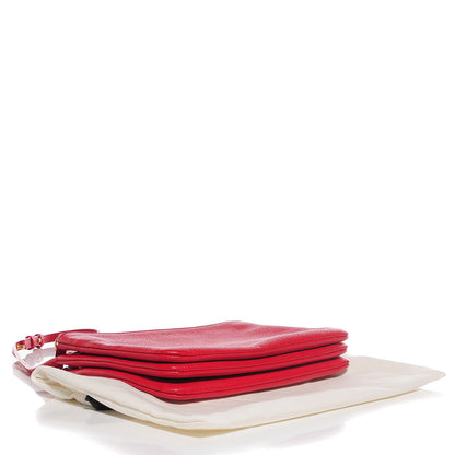 Celine Goatskin Small Trio Crossbody Bag Scarlet 4 of 8