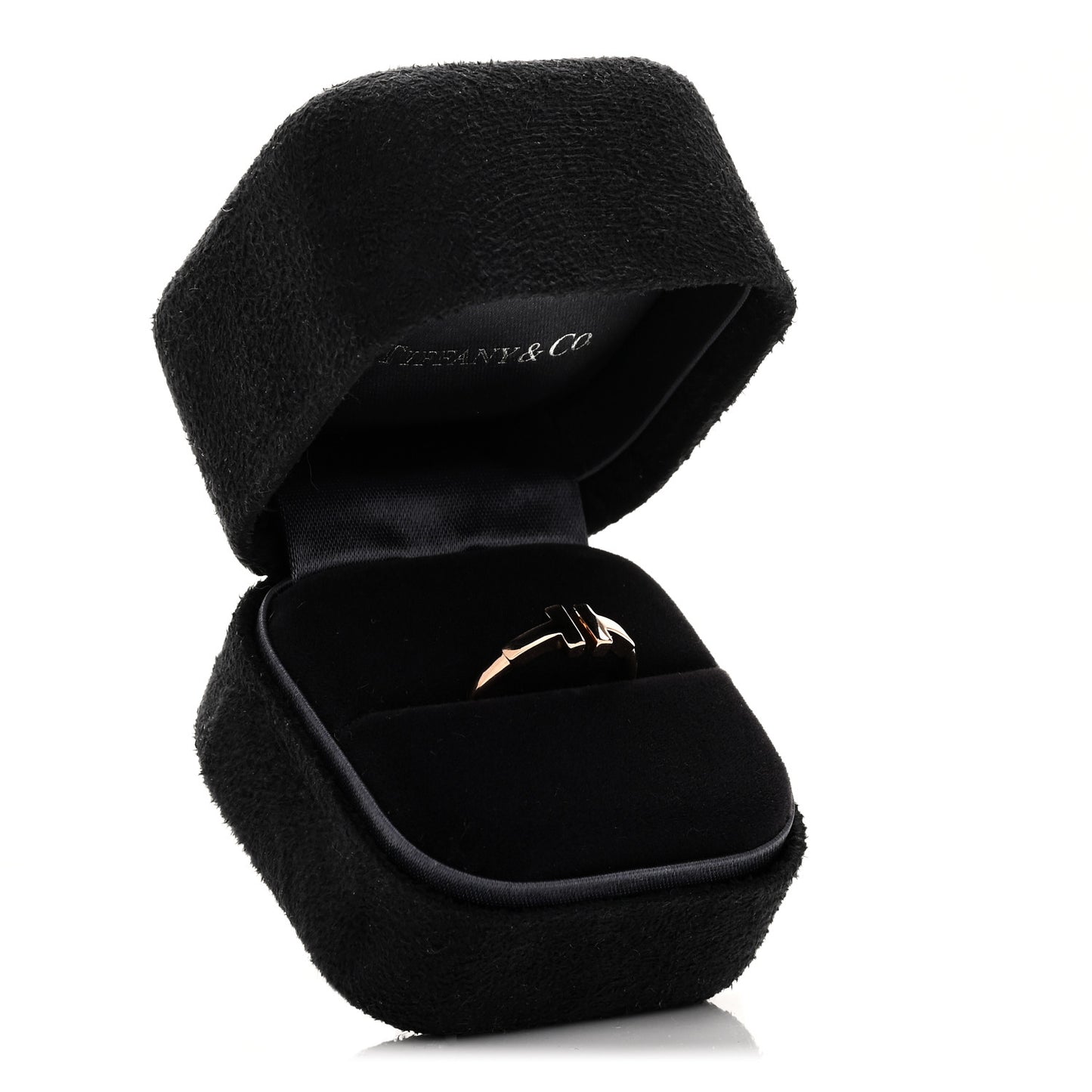 18K Rose Gold T Wire Ring 50 5.5