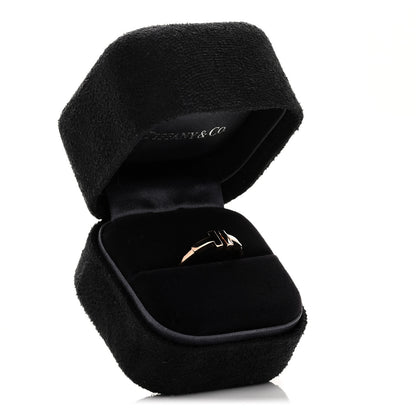 Tiffany 18K Rose Gold T Wire Ring 50 5.5 5 of 5