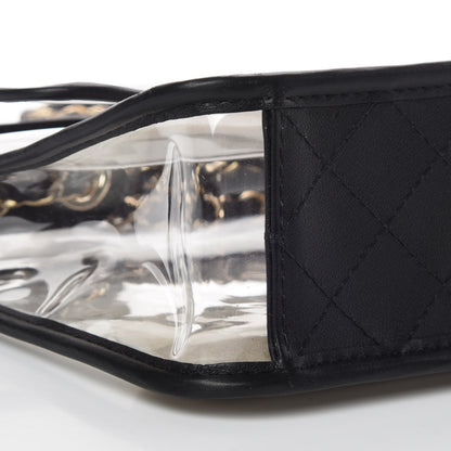 Chanel Lambskin PVC Medium Coco Sand Flap Black 5 of 11