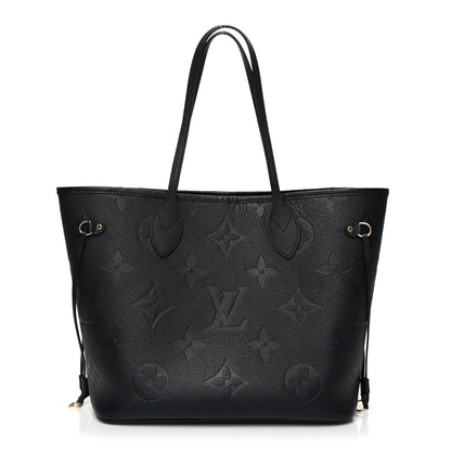 Louis Vuitton Empreinte Monogram Giant Neverfull MM Black 3 of 11