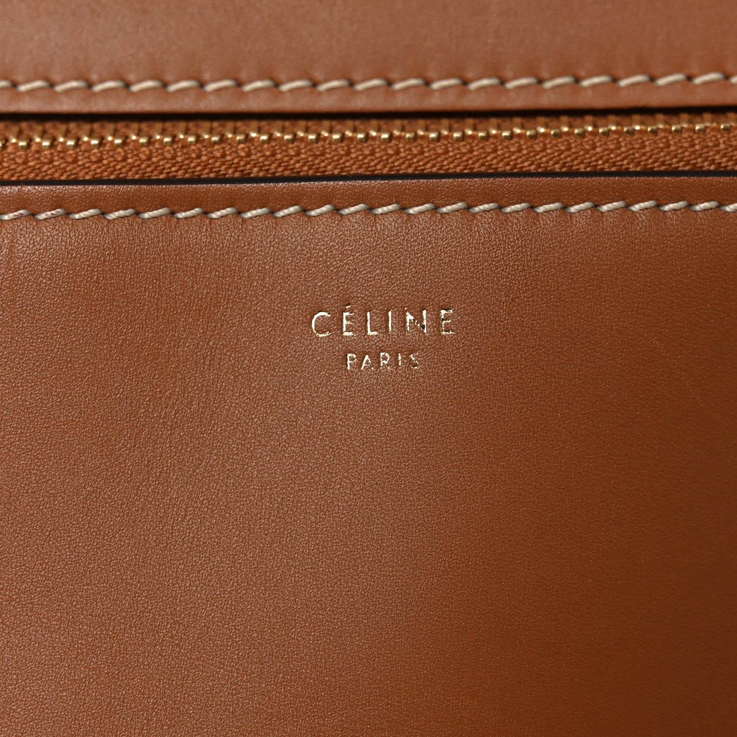 Celine Smooth Calfskin Medium Edge Shoulder Bag Camel 6 of 11