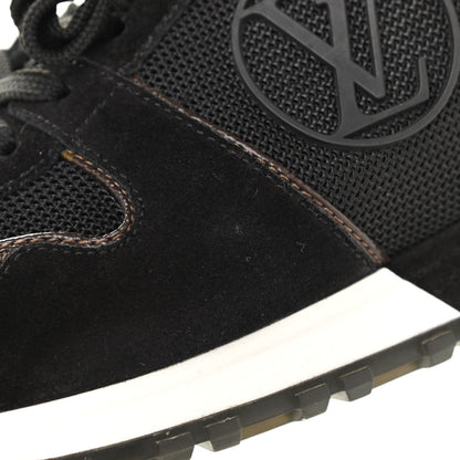 Louis Vuitton Suede Monogram Run Away Sneakers 38.5 Black 9 of 10
