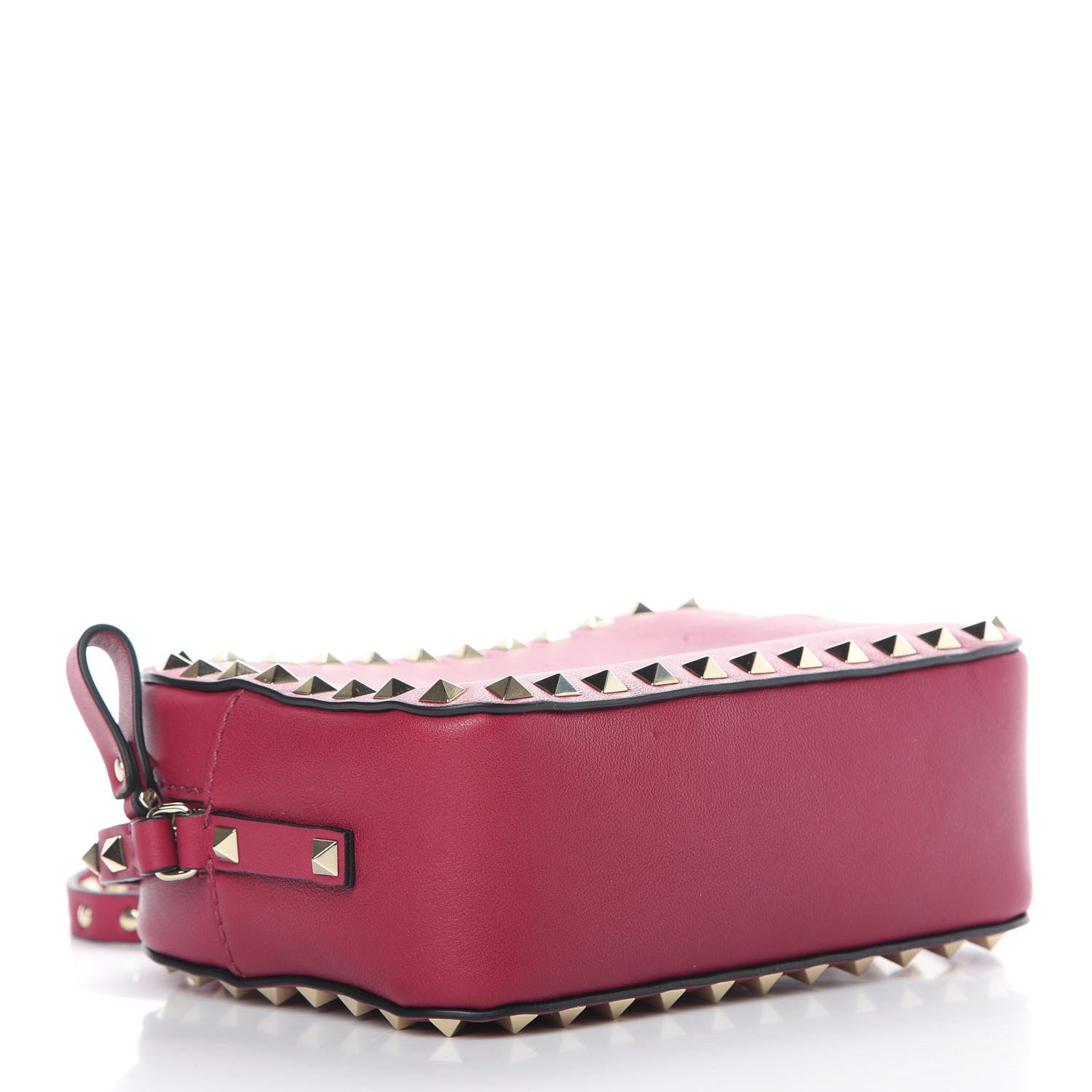 Valentino Garavani Vitello Rockstud Camera Crossbody Bag Raspberry 4 of 10