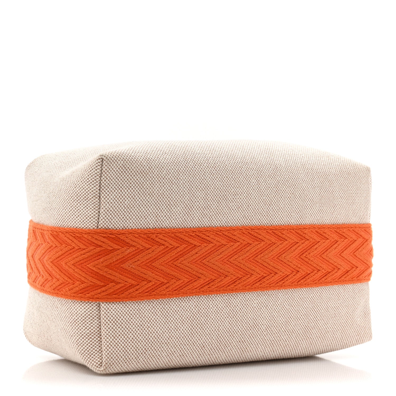 Hermes Canvas Small Bride-A-Brac Pouch Natural Orange 4 of 8