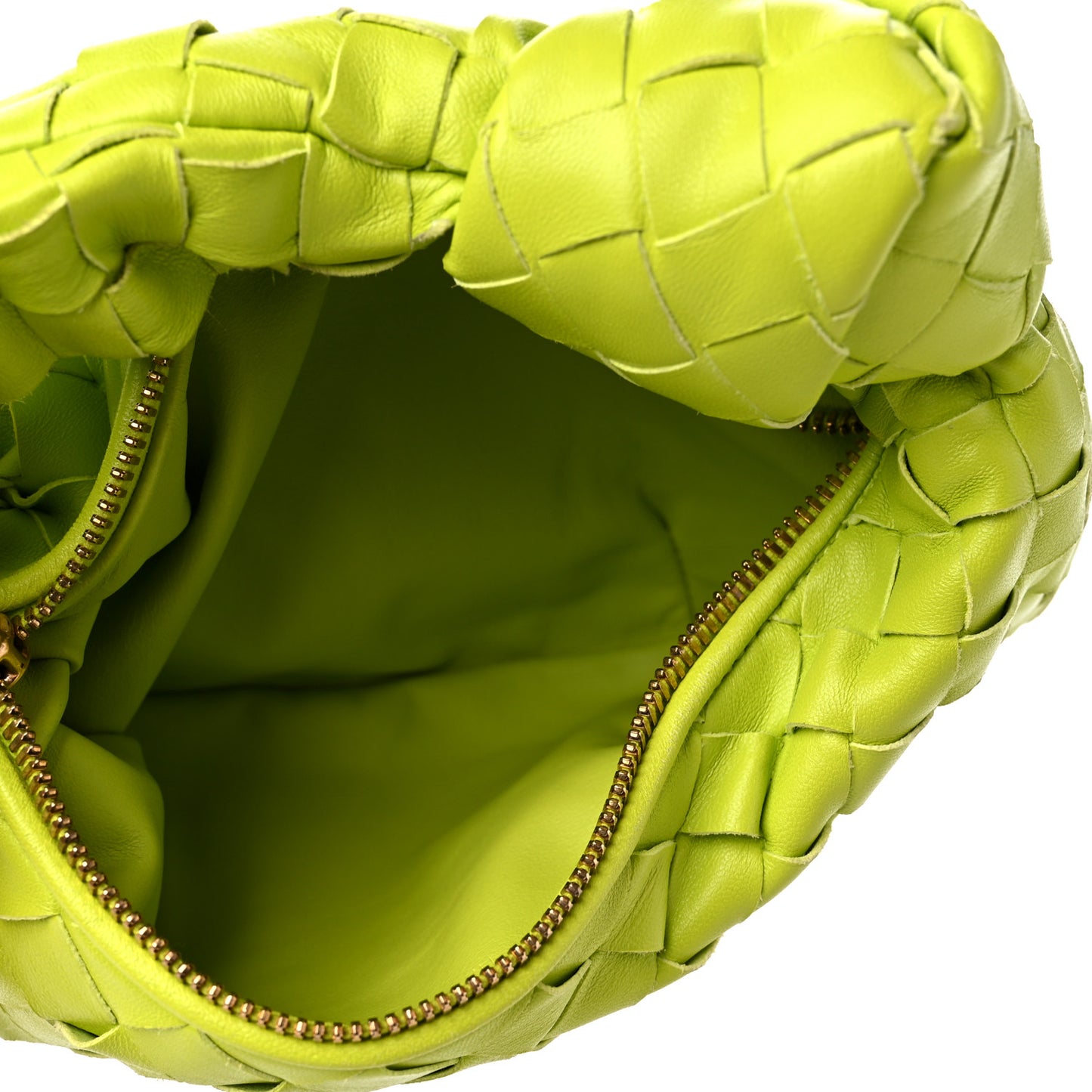 Nappa Intrecciato Mini Jodie Kiwi